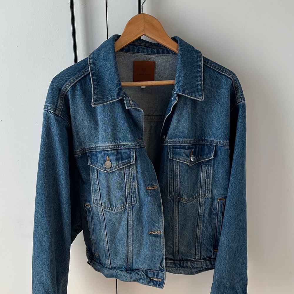 Anine Bing Deep Blue Jean Jacket